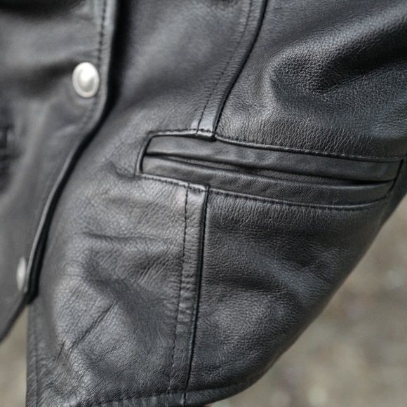 Leather King Leather Vest  Sz W/L M/M - Picture 10 of 11